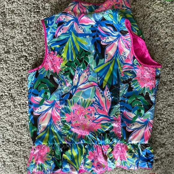 Lilly Pulitzer Girls Melanie Reversible Vest size large - Picture 9 of 12